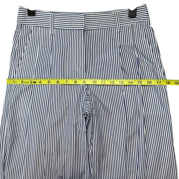TWP Didi White and Navy Stripe Wide Leg Pants - Picture 9 of 12